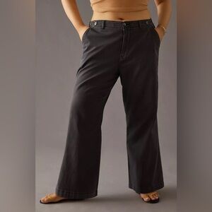 NWOT Anthropologie Pilcro wide leg slouchy chino pants, size 27(can fit 28/29)